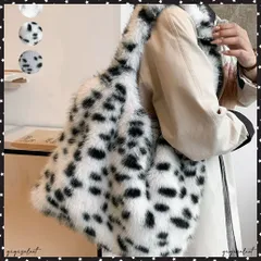 トートバッグ レディース ファーバッグ ハンドバッグ 手提げかばん 動物柄 A4 軽量 カジュアルバッグ 大人女子 おしゃれ 通勤通学 オルチャン ストリート 肩掛けカバン 大容量かばん 韓国ファッション鞄
