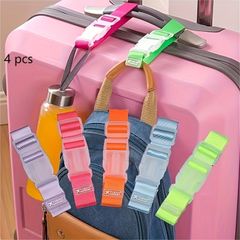 1個 カラフル 調節可能 旅行用 荷物ストラップ ポータブル 安全 多色オプション スーツケース バッグ 荷物ストラップ