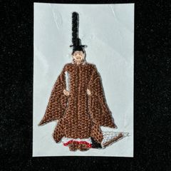 ★刺繍シール／ステッカー　ワッペン★　立内裏雛　ひな人形　お内裏様