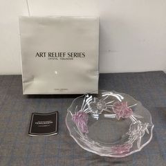 HOYA CRYSTAL ART RELIEF 皿 - メルカリ