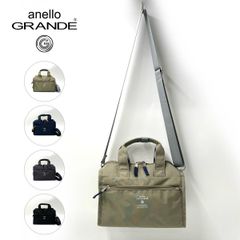 アネロ グランデ ショルダーバッグ ミニ 小さめ 多ポケット 2WAY ボストンバッグ 斜めがけ 軽量 軽い 撥水 レディース メンズ anello GRANDE GTM0177Z キャビン 正規品