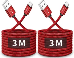 USB Type C ケーブル【3m 2本セット】CLEEFUN 急速充電 タイプ c ケーブル 長い 高速データ転送 コード タイプc 高耐久 断線防止 ナイロンSwitch、iPhone15Pro iPhone15、Xperia、Galaxy