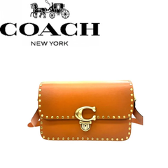【未使用品】COACH コーチ ストゥディオ CC383 ショルダー バッグ ・リベット レザー レディース