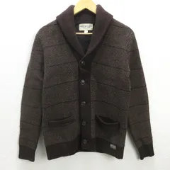 D■デニム＆サプライ/DENIM＆SUPPLY RalphLoren ショールカラー ニット カーディガン【XS】茶/MENS/33【中古】