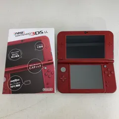 new 3DSLL ニンテンドー new 3DSLL 赤　本体のみ メタリックレッド SDカード32GB ＊動作確認済＊ 中古品 ゲームハード
