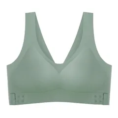 シームレスブラ ノンワイヤー ナイトブラ パッド付 取り外し 調節 盛れる 補正 スポーツ 軽い 吸汗 速乾 姿勢 楽ちん 大きいサイズ as04