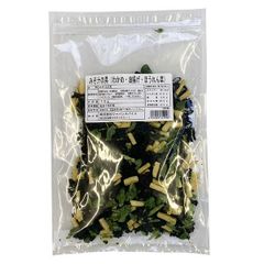 みそ汁の具（わかめ・油揚げ・ほうれん草）チャック付き 70ｇ 味噌汁 インスタント フリーズドライ 乾燥野菜 簡単 朝食 大容量【M117】