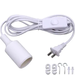 【迅速発送】電球ソケット 電球コンセント 超長コード3m・スイッチ付き コンセント 照明 コンセント e26 ソケット コンセント 吊り下げライト 照明コンセント 照明器具 室内作業灯器具 E26口金 ライト ソケット ソケットライト ソケットコード コンセン