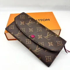 美品　ルイヴィトン 長財布 ポルトフォイユエミリー M60697 フューシャ