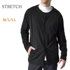 カーディガン 《00ブラック》 新品 未使用 クルーネック メンズ ボタン 起毛 ストレッチ 伸縮 暖 インナー 羽織り ユニセックス【C3O】【ゆうパケット】 ファッション