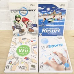 Wiiスポーツ、マリオカートWii Wiiリゾート などWiiソフト4点セット