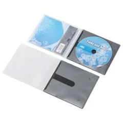 エレコム 省スペースディスクケース CD 1枚収納 10枚 ブラック CCD-DPC10BK （1点）のサムネイル