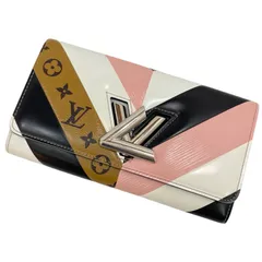 【中古】LOUIS VUITTON | ルイ・ヴィトン エピ ポルトフォイユ ツイスト 二つ折り長財布 M64346 ピンク×ブラック×ホワイト×ブラウン マルチカラー【尾張小牧店】