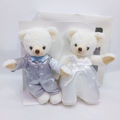 ◎未使用品◎ サンアロー くまのメロディ ウェディング ぬいぐるみ 人形 wedding