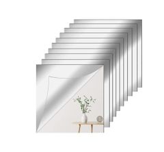 10枚セット貼る鏡 全身 割れない鏡ミラー アクリル 飛散防止 DIY鏡壁に貼る鏡 全身鏡 姿見鏡 壁掛け ミラー 壁掛け 浴室 (15*15cm)