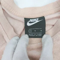 ◇ ⊂ NIKE ナイキ デザインロゴ 長袖 ロングTシャツ サイズM ピンク系 レディース E  【1504210010884】
