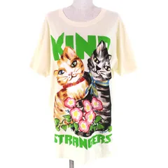 未使用品△GUCCI グッチ 492347 コットン100％ キャットプリント ネコ  