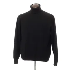 【中古】ダンヒル Dunhill ウール系 タートルネック プルオーバーニット ブラック【サイズL】【メンズ】のサムネイル