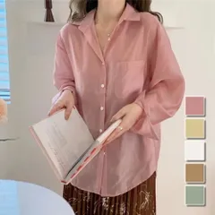 シアーシャツブラウス 韓国ファッション 10代 20代 30代 トレンド 透け感 可愛い 羽織る 抜け感 どんな季節も着回せる 一枚だけで存在感