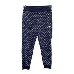 Champion ジャージパンツ L ネイビー チャンピオン イージーパンツ 総柄 ジョガー スウェット スポーティー 古着卸 アメリカ仕入 2507-35