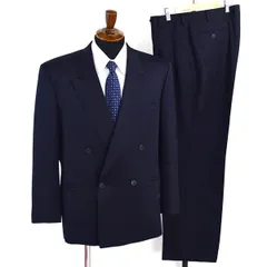 森英恵 濃紺スーツ 金のスーツ 紺シャドー スリム JUNKO SHIMADA JS homme ブ