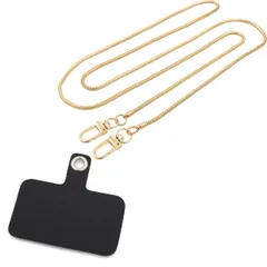 【迅速発送】ネックストラップ スネークチェーン スマホショルダー スマホストラップ ショルダーストラップ 首掛け 斜め掛け チェーン シンプル 可愛い おしゃれ