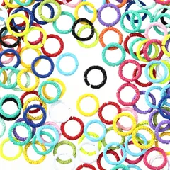 デザイン丸カン 8mm 200個 カラフル デザインリング ハンドメイド 手芸 アクセサリー パーツ BD3062