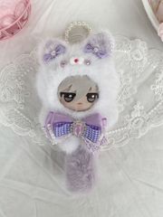 ぬい服 ちびぐるみ 10~12cm コラージュ猫 着せ替え服 パープルパールキャット  着せ替え ぬいぐるみ服 ちびぐるみ にじぱぺっと いつぬい きぐるみ あんスタ  推しぬい 綿人形