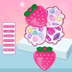 新品! キッズコスメ　メイクセット　苺　子供用コスメ　メイクボックス kkkqoe