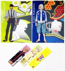 [중고] 클리어 파일 호랑이 토루 & 이반 A4 클리어 파일 세트 [이치 반 쿠지 극장판 TIGER & BUNNY -The Rising-] G상