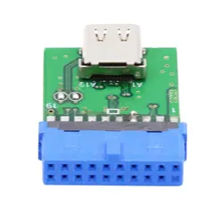 Cablecc USB 3.1 タイプ C USB-C メス シングル ポートから 5Gbps USB 3.0 19pin 20pin マザーボード ヘッダー アダプター PCBA 0