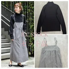 B.C STOCK 【Simplicite】ベーセーストック 23AW インナー付きキャミワンピース 落ち着いた雰囲気 肩紐調節可 単品使いも◎ 手洗い可 Gray