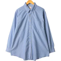 古着 ブルックスブラザーズ Brooks Brothers 346 REGURAR FIT 長袖 ボタンダウンストライプシャツ メンズXL相当/eaa591261