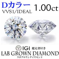 IGI☆VVS1ラボグロウンダイヤモンドDカラーIDEAL1ct - メルカリ