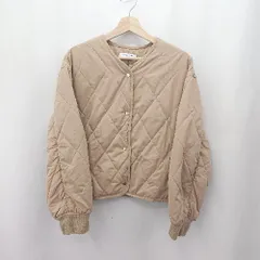 ◇ ⊇ CIAOPANIC チャオパニック 無地 長袖 ブルゾン サイズF ベージュ系 レディース E  【1506190007519】