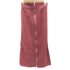 レトロガール RETRO GIRL タイトスカート ロング丈 マキシ丈 F レッドブラウン 赤茶 /YM21