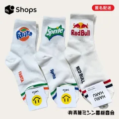 【 靴下 🧦 3足セット 🧦】　 🍊ファンタ　🍋スプライト　🐃レッドブル　　韓国　ロゴ　靴下　ソックス　レディースソックス　ミドル丈　/ 韓国　かわいい　　韓国ファッション　　韓国雑貨