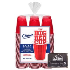 コストコ レッドカップ 使い捨て大容量 カップ プラスチック パーティー イベント アウトドア 500ml 100個 セット Awake 