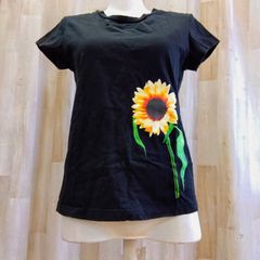 UNIQLO ユニクロ Tシャツ Ｍ ブラック ショートスリーブ 綿100%