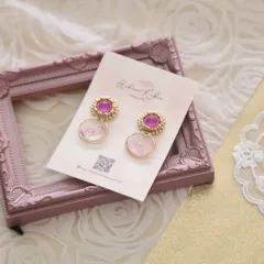 ハンドメイド【花の身支度】ピアス