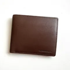 バーバリー　BURBERRY 二つ折り財布　ダークブラウン　美品
