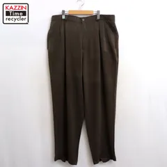 90s vintage Tommy Bahama 2タック シルク スラックスパンツ メンズ 表記38サイズ