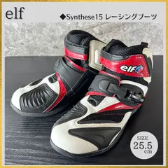 【美品】elf エルフライディングブーツバイク25.5cm レッドブラック Amazon.co.jp: [エルフ] バイク用 Synthese 16 ブラック