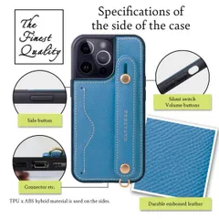 iPhone8 7 SE3 SE2 ケースト カードポケット スマホケース ネック エンボスレザー ネイビー 8SE-Navy