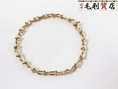 ティファニー TIFFANY ハードウェア マイクロリンク ブレスレット ラージ イエローゴールド ユニセックス 【中古】 ジュエリー