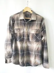 ◇ ⊇ BANANA REPUBLIC バナナリパブリック 起毛素材 長袖 シャツ サイズS ブラウン系 ブラック系 メンズ E  【1508060001108】のサムネイル