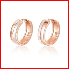 ピアス ピアス ピンクゴールド 大人 かわいい 13mm 女の子用 フープイヤリング ローズゴールド 低刺激性 シルバー 925 レディース フープ PHNIBIRD