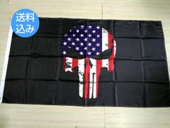 スカル パニッシャー アメリカ国旗 大型フラッグ 4号サイズ 150cm×90cm