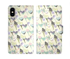 [iPhone15] AQUOS sense7 SH-53C / SHG10 ケース 手帳型 スカラー スマホケース アクオス SH-54D SH-53D SH-51C SH-54B SH-41A スマホカバー 全機種対応 scolar ハイヒール リボン チ