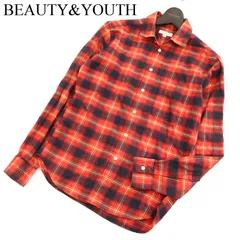 BEAUTY&YOUTH ユナイテッドアローズ 秋冬 長袖 チェック ネル★ シャツ Sz.XS　メンズ 赤